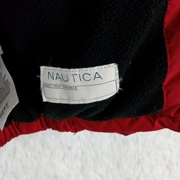 Nautica Boys Jacket Coat Red Insulated Hooded Kids Full Zip  Pockets  Small 4‎ - Picture 14 of 15